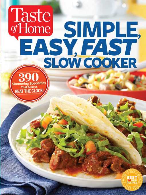 Title details for Taste of Home Simple, Easy, Fast Slow Cooker by Editors at Taste of Home - Wait list